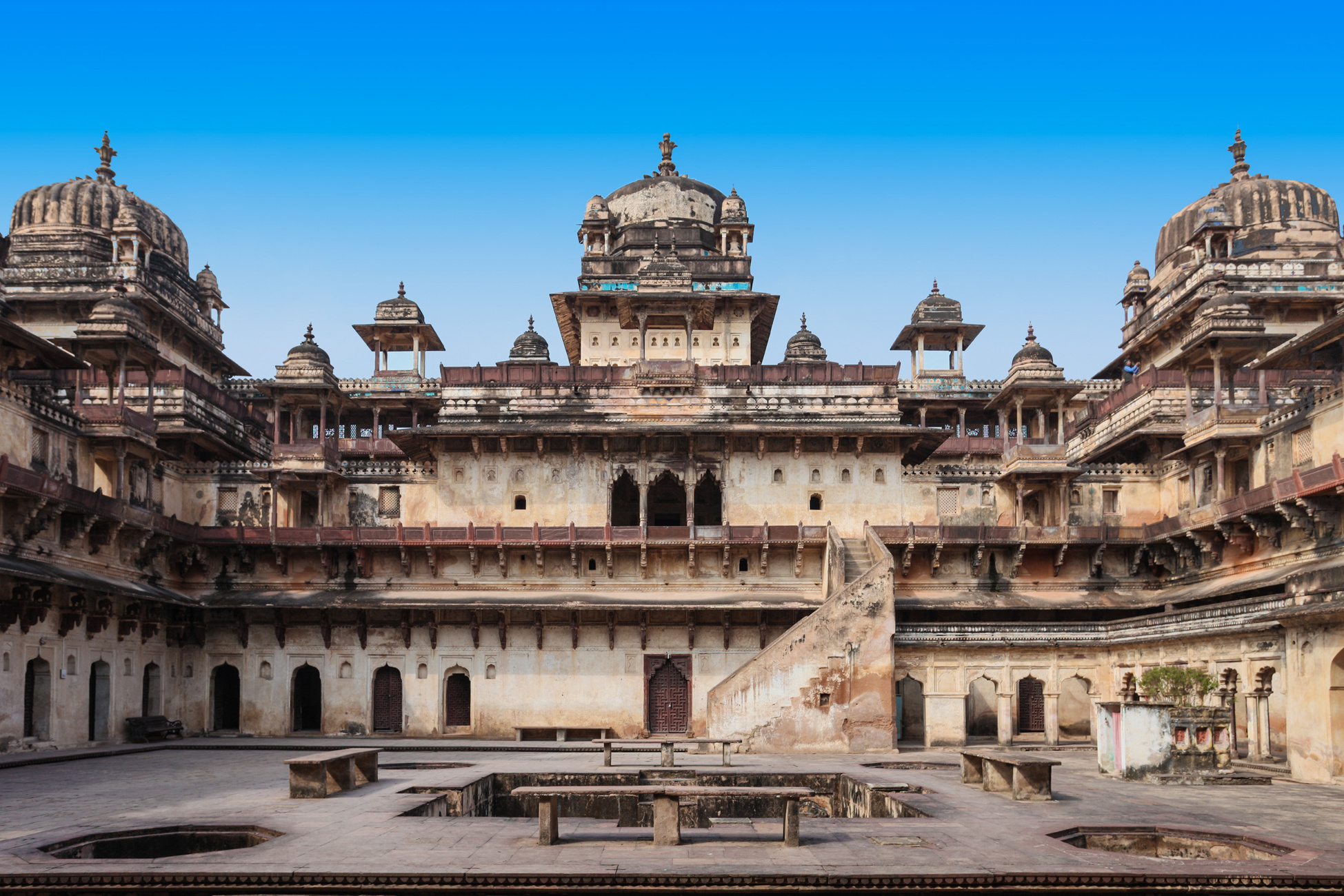 Jehangir Mahal (Orchha Fort) in Orchha, India
